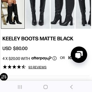 COPY - Princess Polley Keeley Boots Matte Black Size 7 NWT CHEAP PRICE WOW